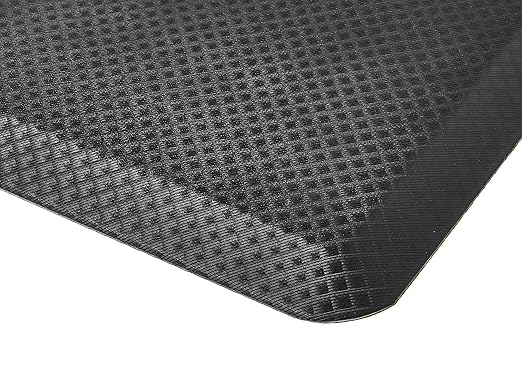 Amazon Basics 3/4" Rectangular Durable Anti-Fatigue Ergo Comfort Standing Mat, 32x20, Black (Previously AmazonCommercial brand)