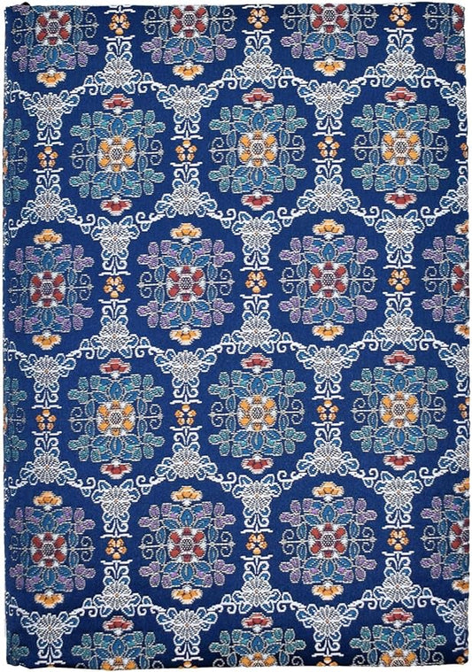 BLBMH A5 Book Covers for Paperbacks Fit for 5.5x8.4 inch Adjustable Book Sleeve Cover for Women Over 15 Soft Cloth Protector for Novels Notebook Journal - Flower Blue