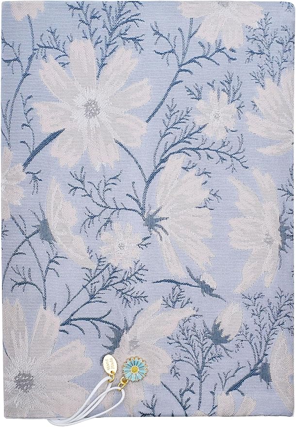 BLBMH Book Covers for Paperbacks Fit for 5.5x8.5 inch Adjustable BookCover for Women Soft Cloth Protector for Notebook Journal Book Lovers Gifts - Daisy 8.5in