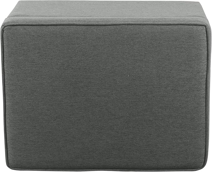 Home Decor | Dinah Collection Modern Storage Ottoman | Ottoman with Storage for Living Room & Bedroom (Grey)