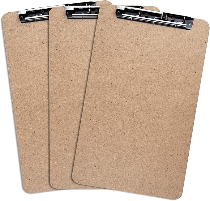Extra Large Clipboard Set (3pc) - Larger Than 11x17 - Vertical or Landscape - Fits 11 x 17 Tabloid Paper (Board 11.6"x19.5" - 2 Inches Longer Than Legal Size)