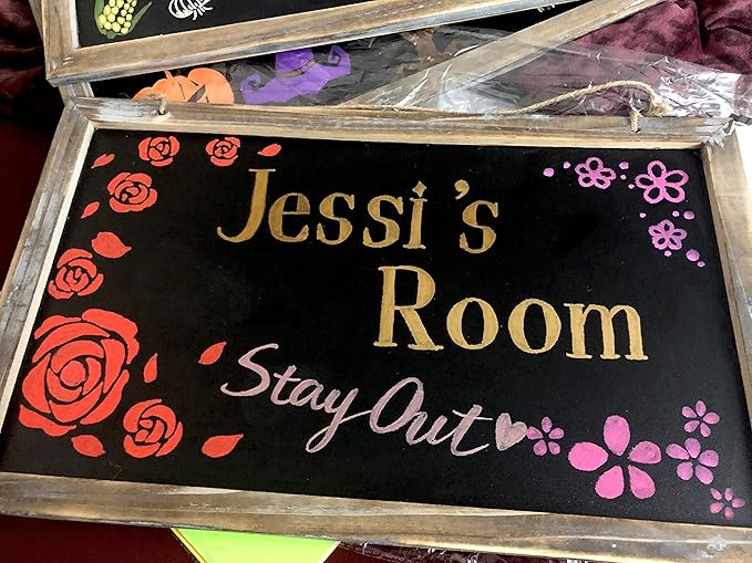 18 Metallic Chalk Markers - Double Pack of Both Fine and Reversible Medium Tip Liquid Chalk Pens - Wet Erasable - Menu Boards, Glass, Windows, White Boards, Classrooms, Mirrors, Plastic