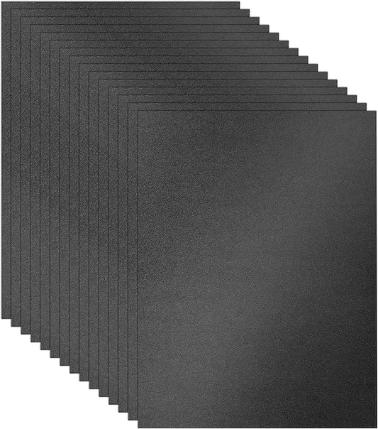 28 Sheets Shimmer Black Cardstock 8.5 x 11 Scrapbooking Paper, 92lb Premium Certificate Paper Card Stock for Wedding, Crafting, Greeting Cards, DIY Making Cards, Menus, Party