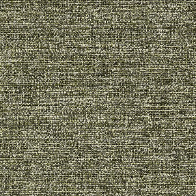 HomePop Home Decor | Upholstered Round Storage Ottoman | Ottoman with Storage for Living Room & Bedroom, Green Tweed