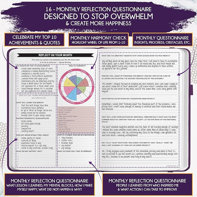 2025-2026 Planner Weekly and Monthly | 16-Month Life Planner to Increase Focus & Productivity | Reduce Overwhelm & Achieve Your Biggest Goals | Include Gift Box & Stickers | Sep 2025-Dec 2026